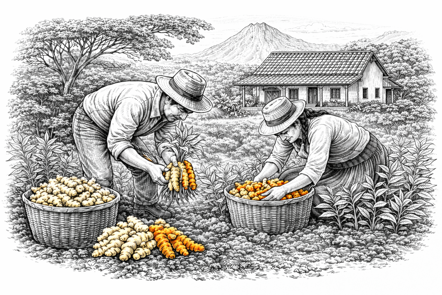 Wholesale Ginger and Turmeric Root